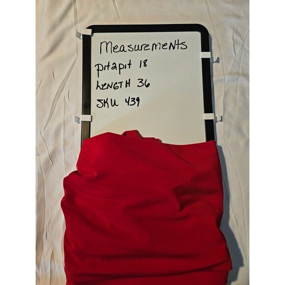 MSK Womens Red Chiffon Embellished Mini Cocktail and Party Dress S BHFO 6423 - Picture 10 of 10